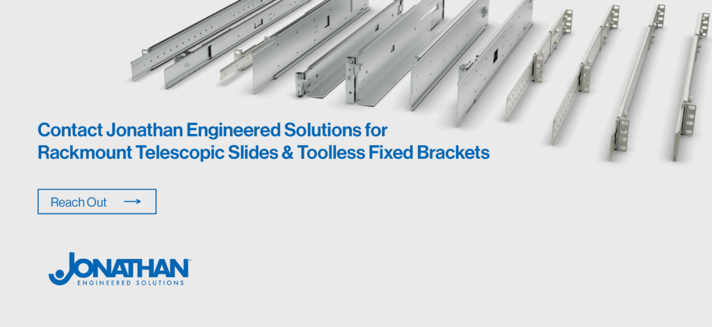 Jonathan Engineered Solutions Rackmount Slides and Toolless Fixed Brackets
